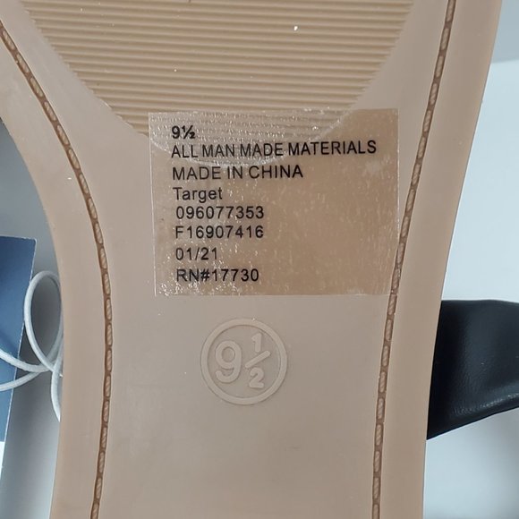 Universal Thread Black Brown Willow Slip-On Slide-On Flat Sandals NWT Size 9 1/2 - Picture 10 of 14